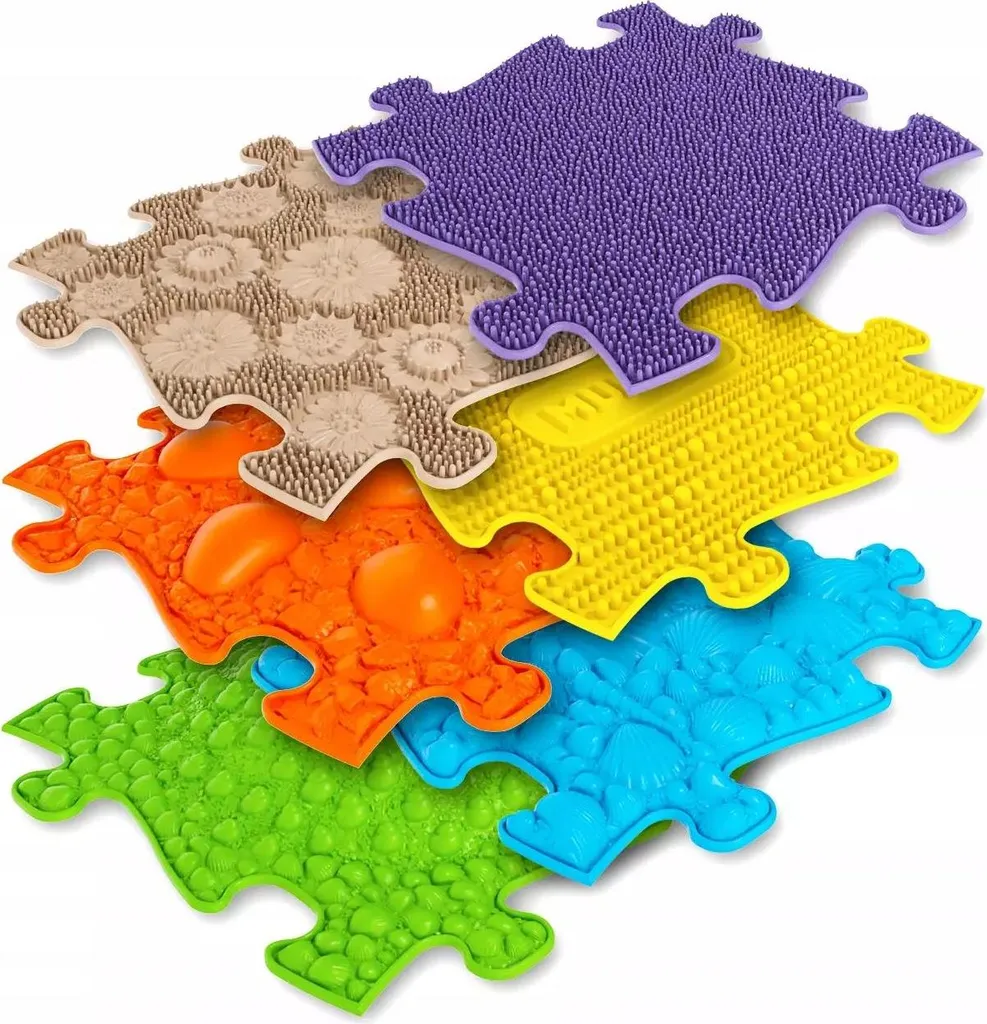 Puzzles sensoriels pour enfants Muffik KIT 6in1 tapis de sol éducatif