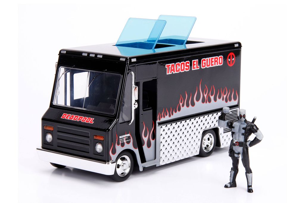 Jada Toys Deadpool Taco Truck Diecast Modellauto mit X-Force Figur JADA30540