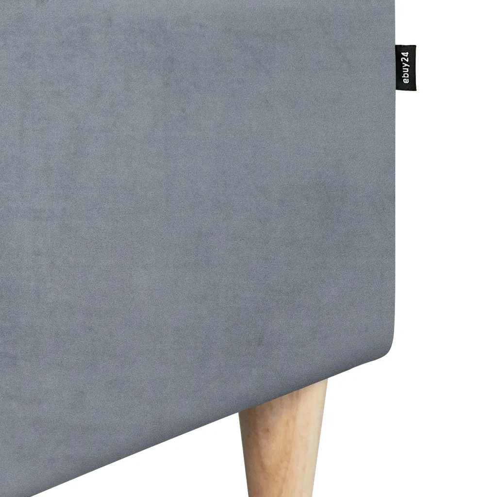 Canapé velours modulable gris Marino BA3 pour petit espace - 8