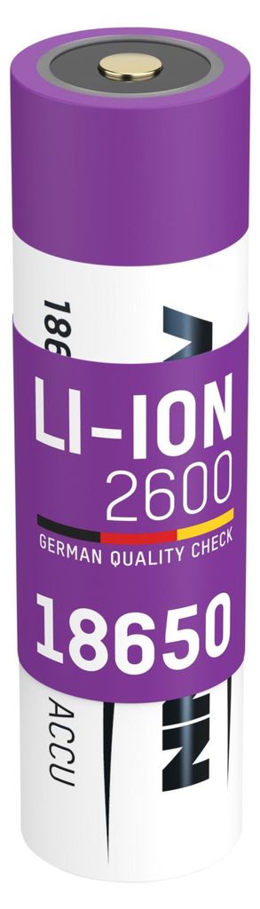 ANSMANN 18650 Li-Ion Akku (3.6V, 2600 mAh) mit Safetyboard, Produktbild 