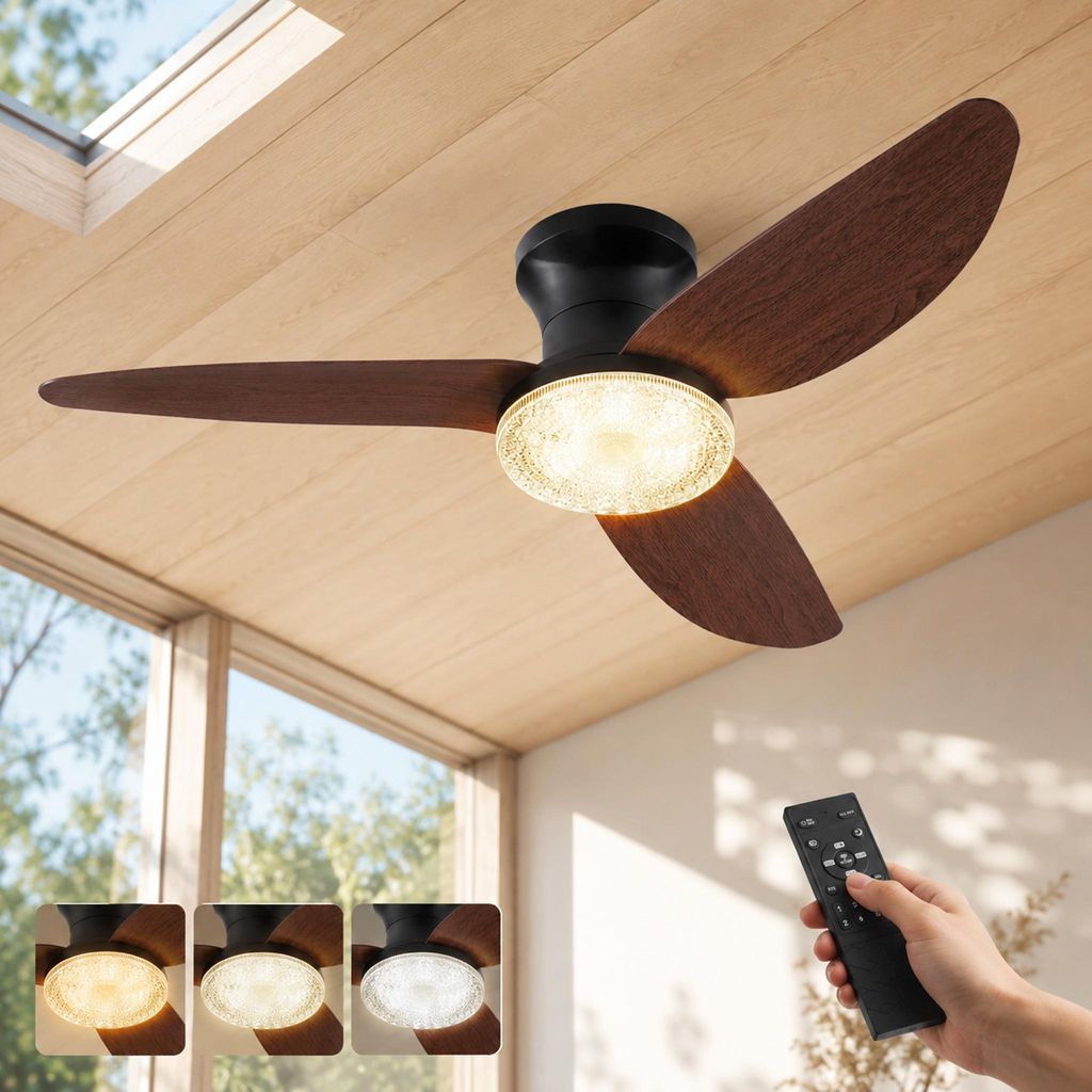 Plafondventilator van 100 cm met verlichting en Productafbeelding 