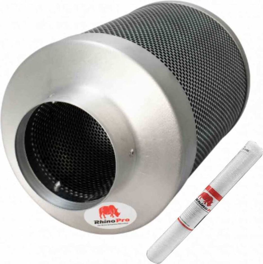 Aktivkohlefilter 125mm x 400mm Rhino Pro 600 125mm 500-700m³/h