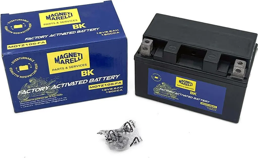 Batterie MAGNETI MARELLI YTZ10S 12V 8.6Ah préchargée prête à l'emploi