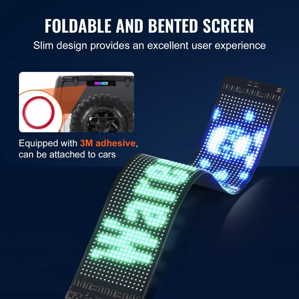 Panneau d'Affichage LED Interactif 68cm - Écran Défilant Programmable P6 - 4