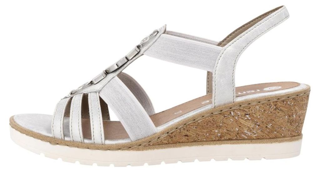 Remonte Keilsandaletten Damen 32303638373332 Silber 40 EU Produktbild 