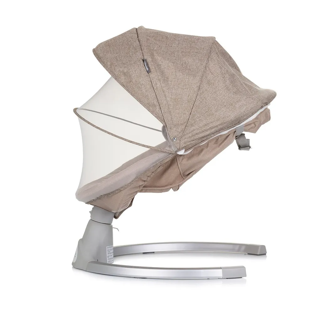 Chipolino Transat Nest Musical avec Télécommande et Peluches Beige - 4
