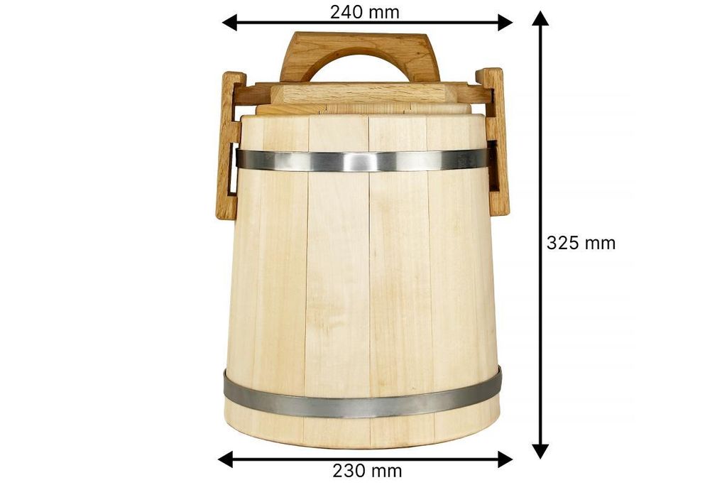 Beczka na miód lipowy z woskiem 5 L Zdjęcie produktu 