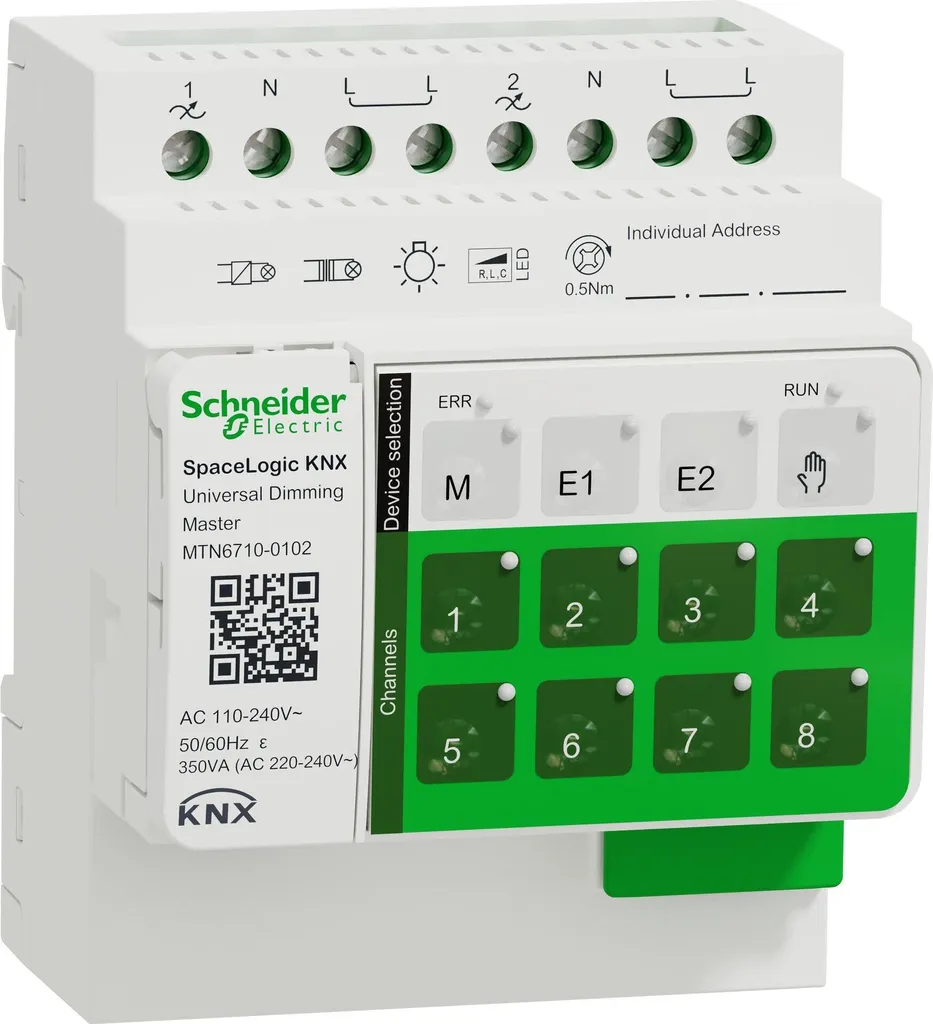 Actionneur de commutation KNX Schneider Electric MTN6710-0102 gris