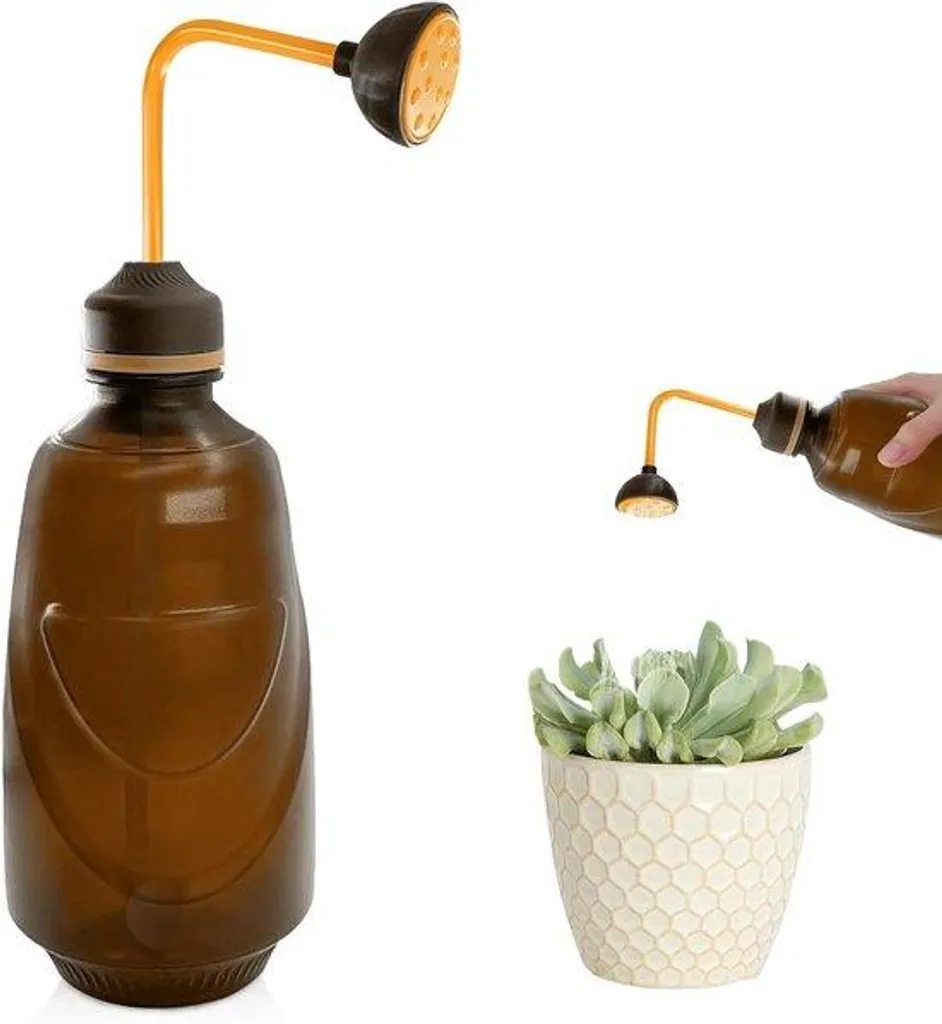 Arrosoir de précision 450 ml marron pour entretien de bonsaï et terrarium