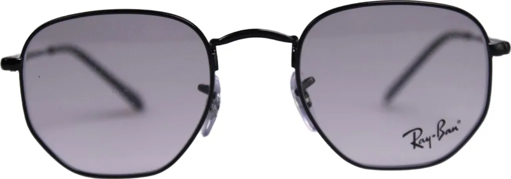 Monture de lunettes Ray-Ban Hexagonal RB6448 2509 noir métal pour homme