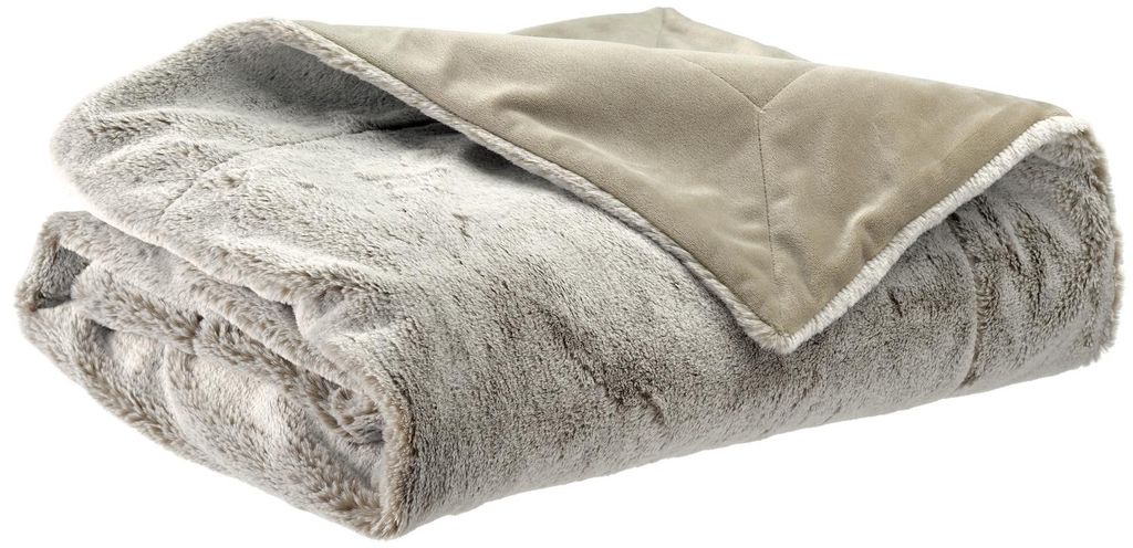 Plaid Kinta natur 130 x 160 cm Vivaraise