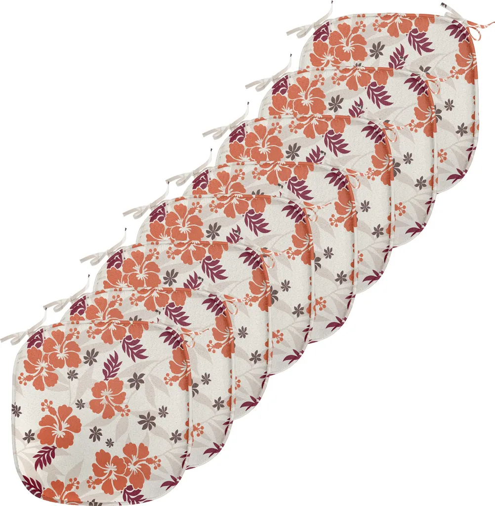Coussins de chaise antidérapants lot de 8 galettes imperméables 40x40
