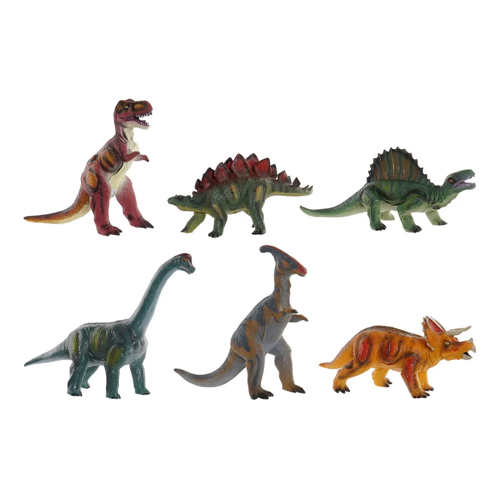 Figurines Dinosaure DKD Home Decor 36 x 27 cm - Set de 6 Pièces Déco