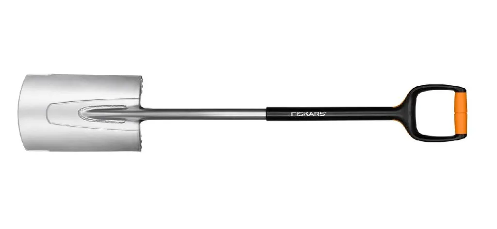 Bêche ronde Fiskars Xact M - Pelle de jardinage pour sol meuble 108cm