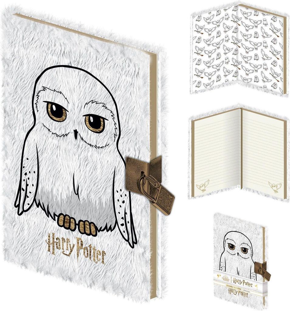 Harry Potter (Hedwig) A5 Lockable Notebook (Plush)