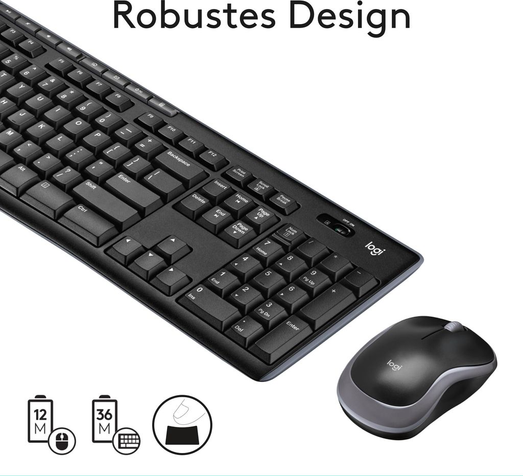 Logitech MK270 - Bezprzewodowe combo - mysz / klawiatura Zdjęcie produktu 27