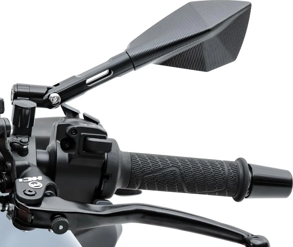 Rétroviseur moto DP50 noir anti-vibration pour remplacer vos miroirs