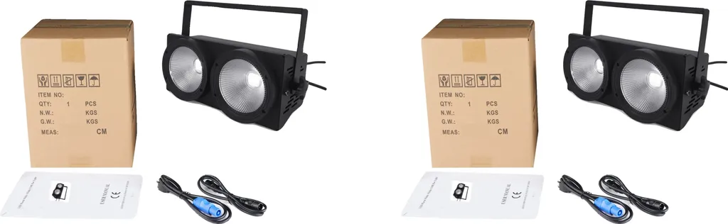 Projecteur de scène pour DJ et spectacle 200W RGBWA UV pack de deux