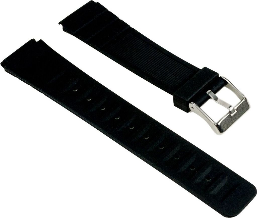 Minott Ersatzband Uhrenarmband Kunststoff Band schwarz 25556S