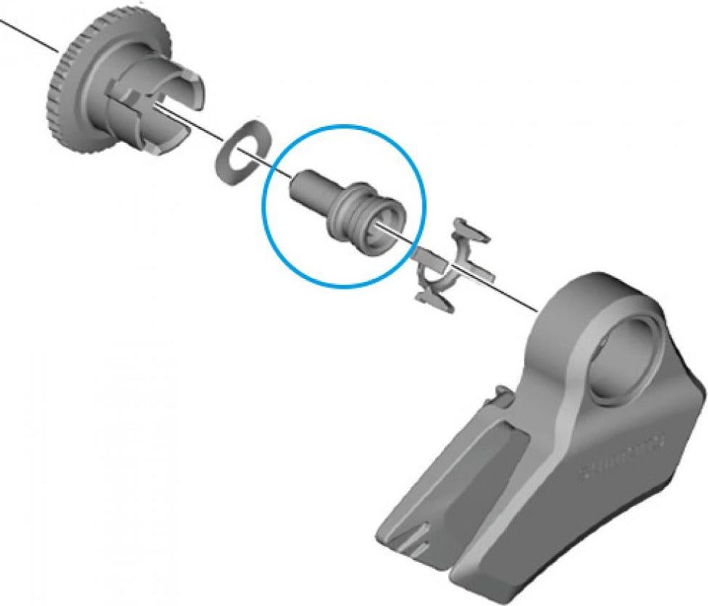 SHIMANO Befestigungsschraube CD-EM800 Führung 53 mm Kettenlinie - 53 mm