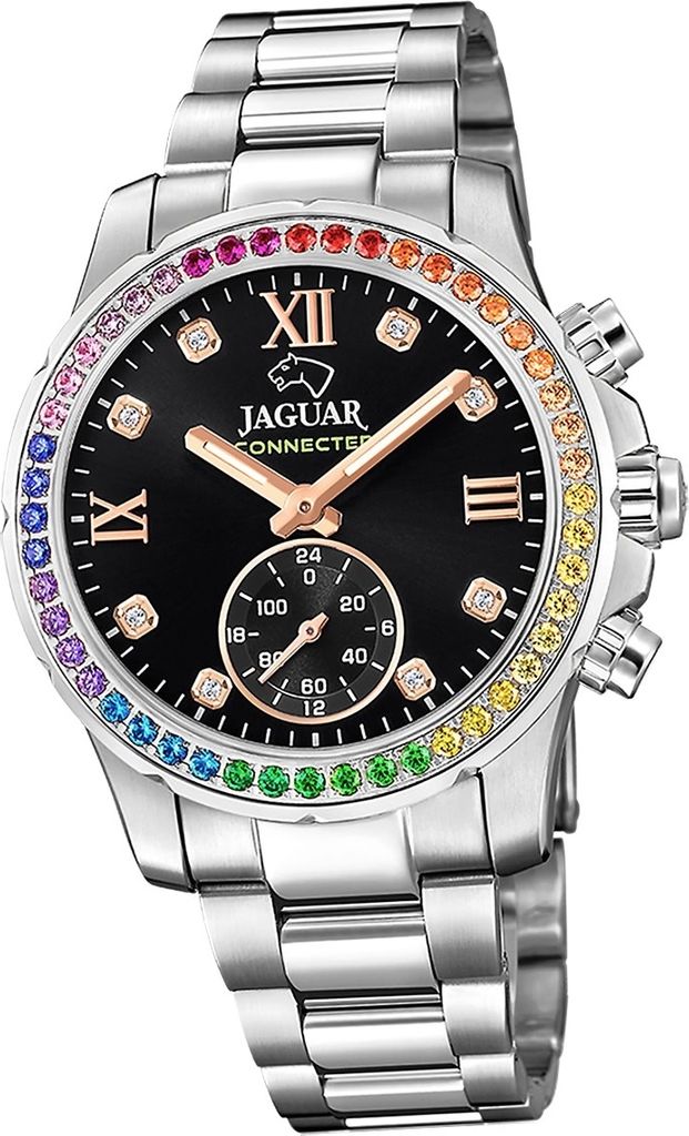 Jaguar Edelstahl Damen Uhr Multifunktion Sport Elegant silber Connected D2UJ980/5