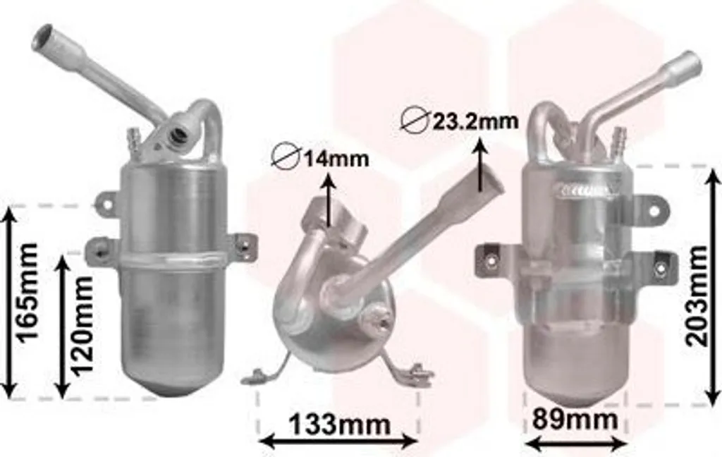 Bouteille déshydratante de clim pour Ford - Remplacement 1730-1717