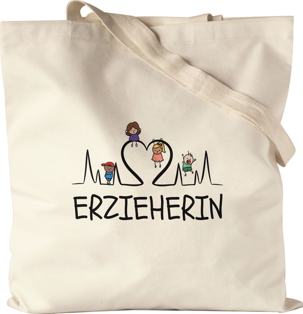 Erzieherin Jutebeutel Stoffbeutel Canvas Geschenk Erzieherin Tagesmutter Kindergarten Dankeschön Abschiedsgeschenk