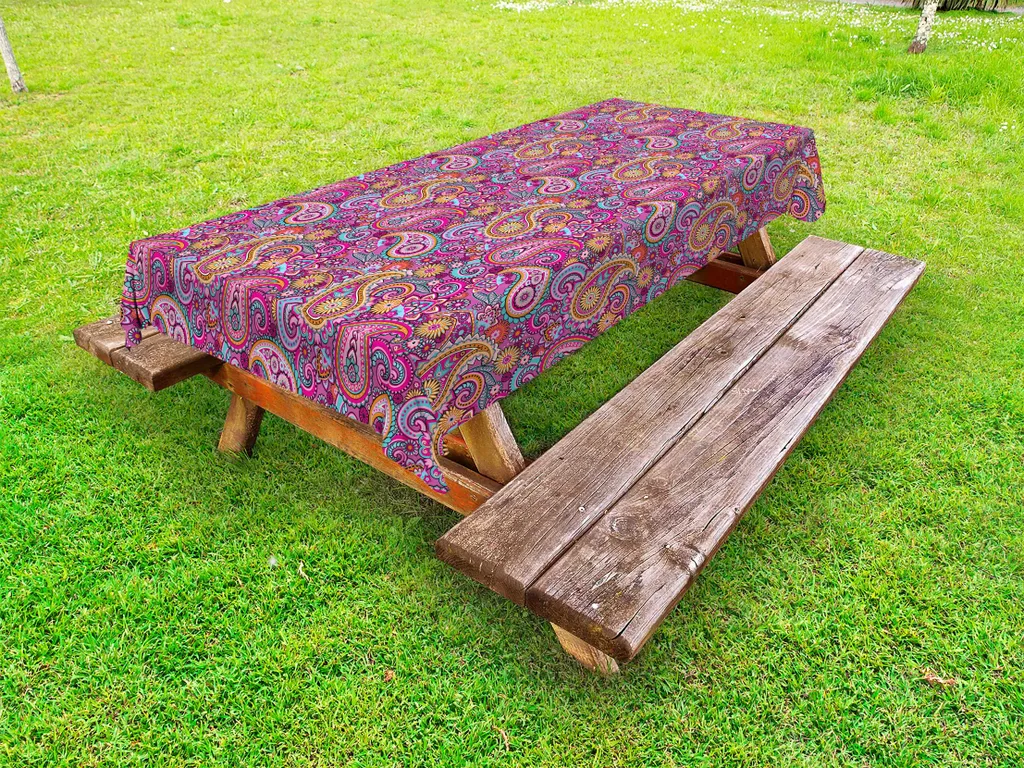 Tovaglia da Picnic e Giardino ABAKUHAUS Paisley - 145x210 cm