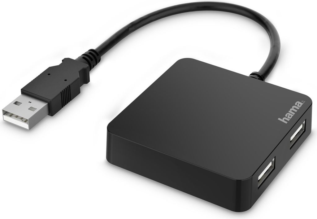 Hama USB-Hub 4 Ports, USB 2.0