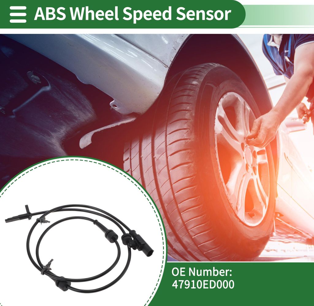 ABS Radsensor ABS Sensor Antiblockiersystem Sensor Nr. 47910ED000 für Nissan Cube 2009-2014 1 Stück Vorne Rechts