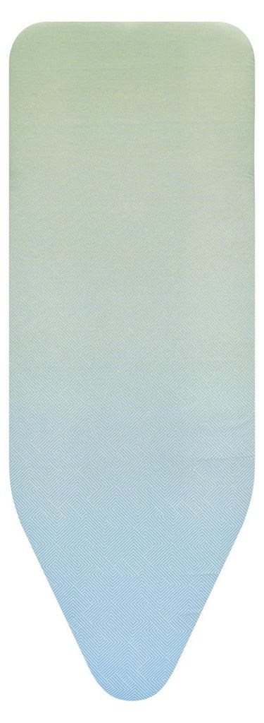 Brabantia Board Cover C, Bügelbrettabdeckung, Baumwolle, Grün, Blau, Einfarbig, 1240 x 450 mm, 1240 mm