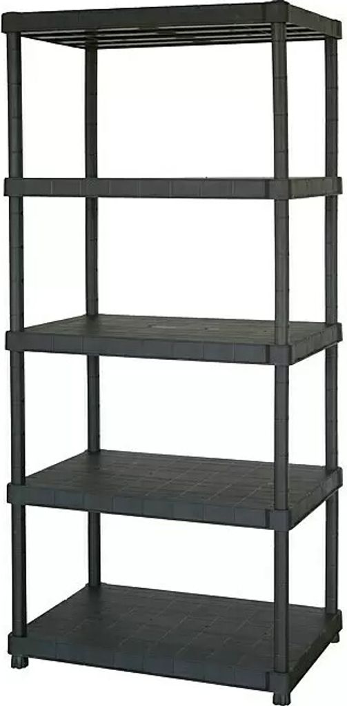 KIS Kunststof rek "PLUS", XL/5, zwart Productafbeelding 