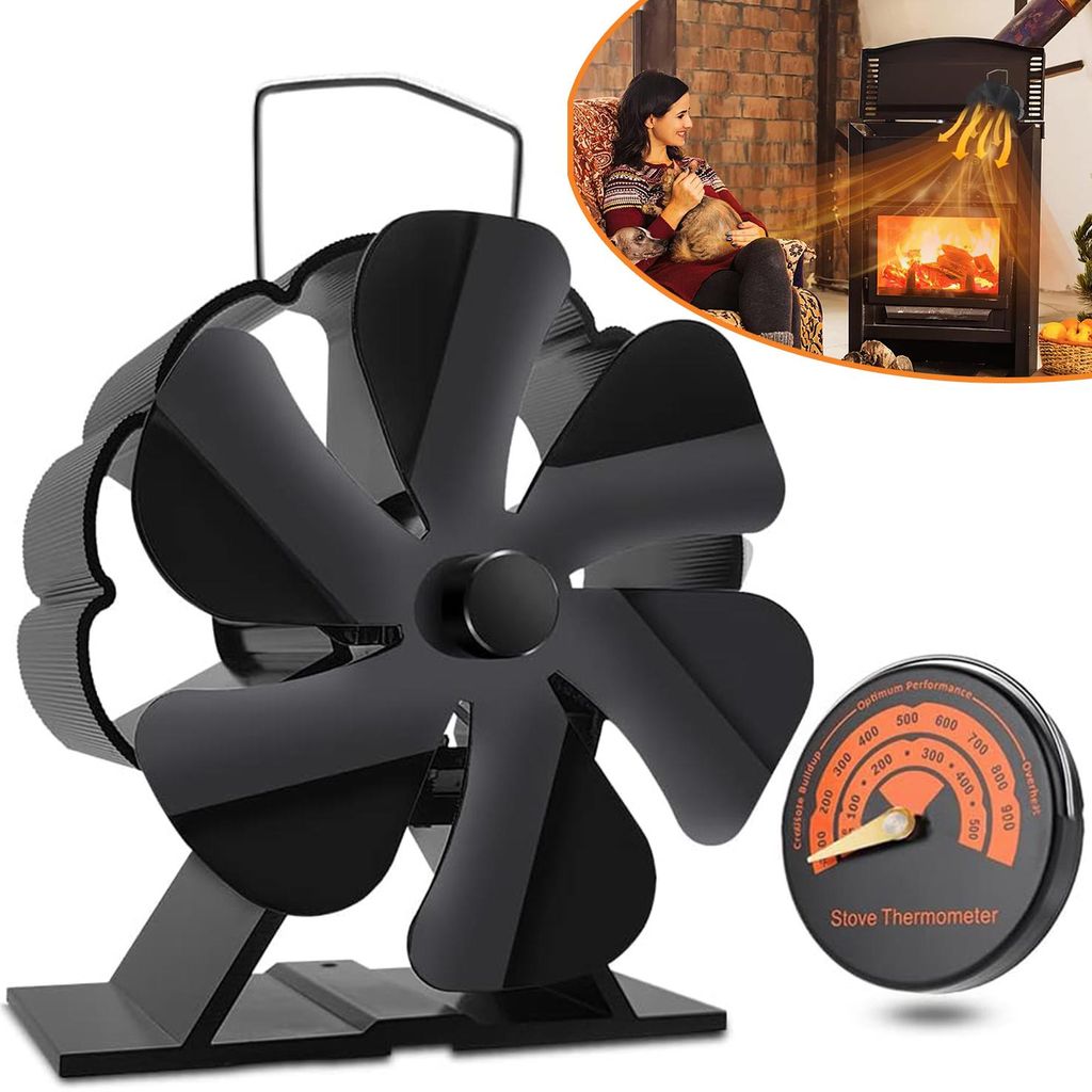 Wärmebetriebener Holzofenventilator, Kaminventilator ohne Produktbild 
