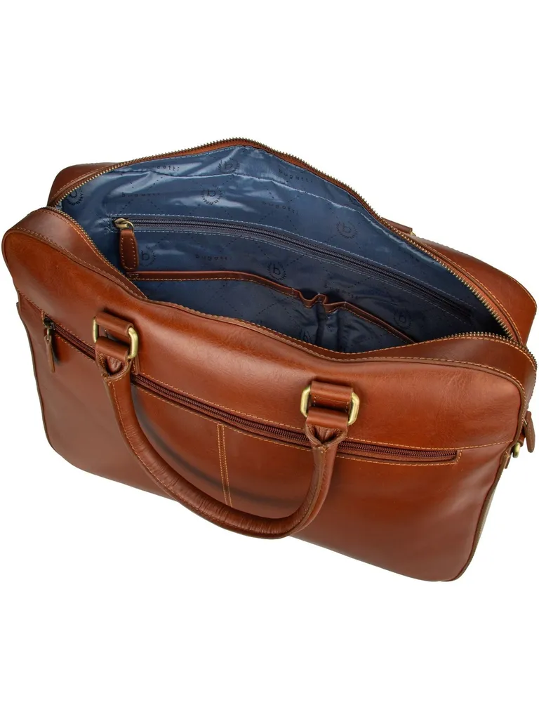 Sac Ordinateur Portable Cuir Cognac bugatti avec Compartiments Business - 17