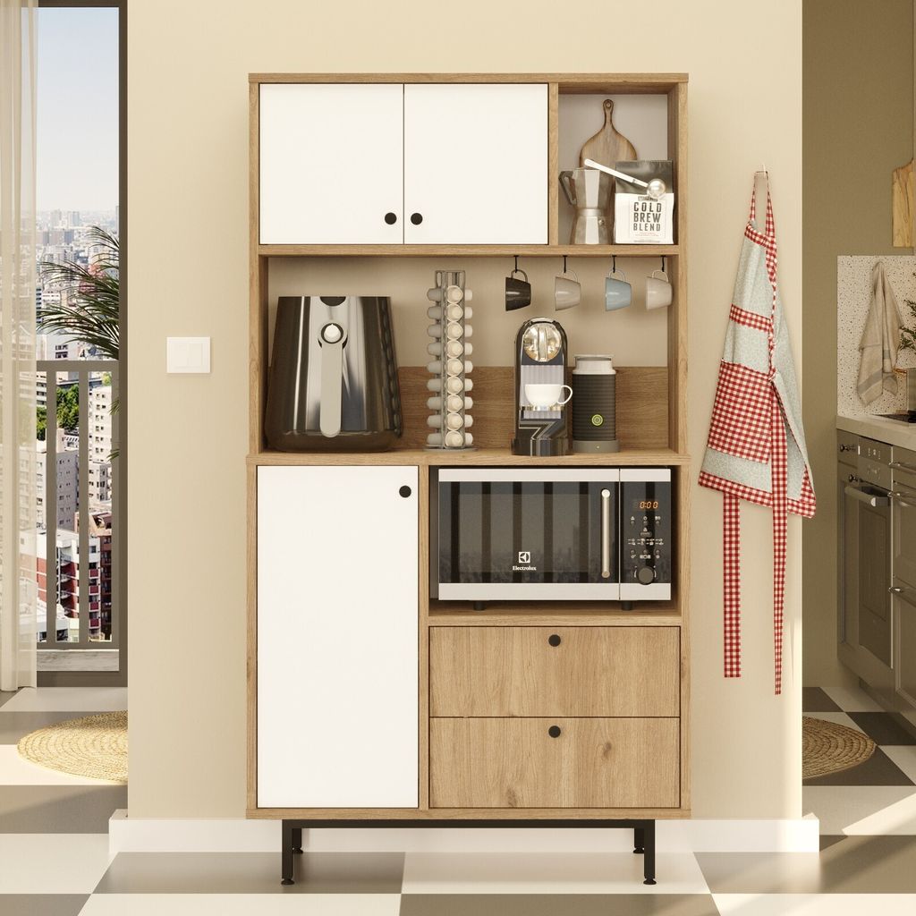Skye Decor, RE3-SW, Mehrzweckschrank, Eiche, 100 % Produktbild 
