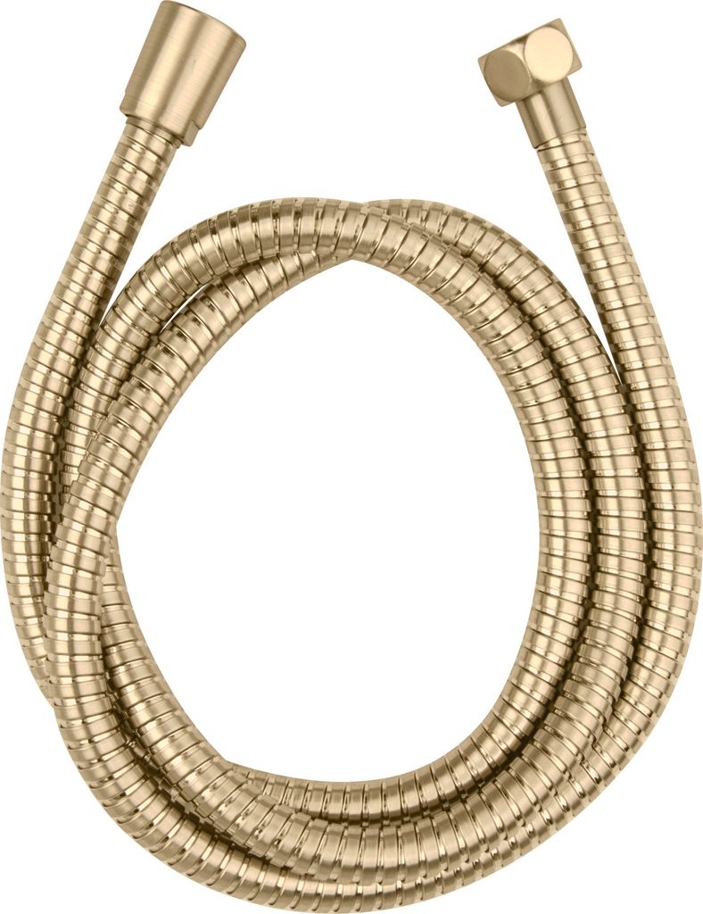 WENKO Edelstahl Duschschlauch Mod. Brass 150 cm Gold, 1/2" Produktbild 