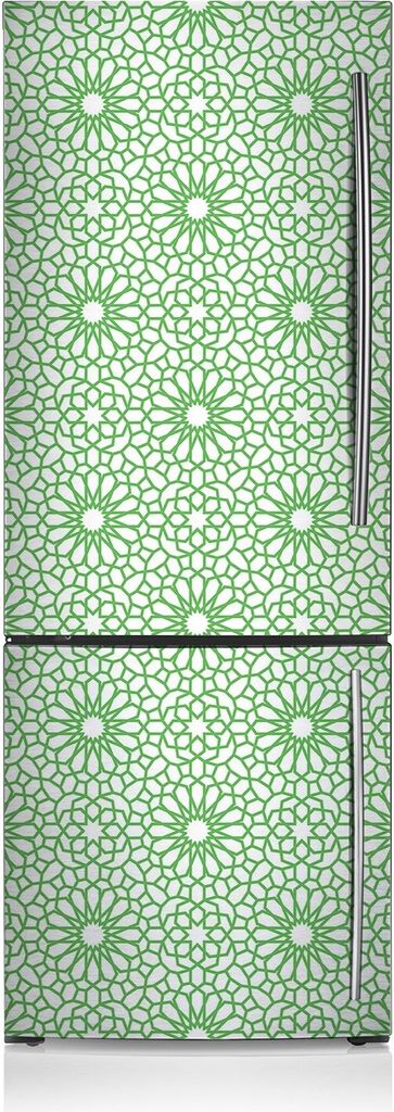 Aufkleber Kühlschrankmagnete Dekoration Kühlschrankfolie 60x205 cm - Orientalische Blumen