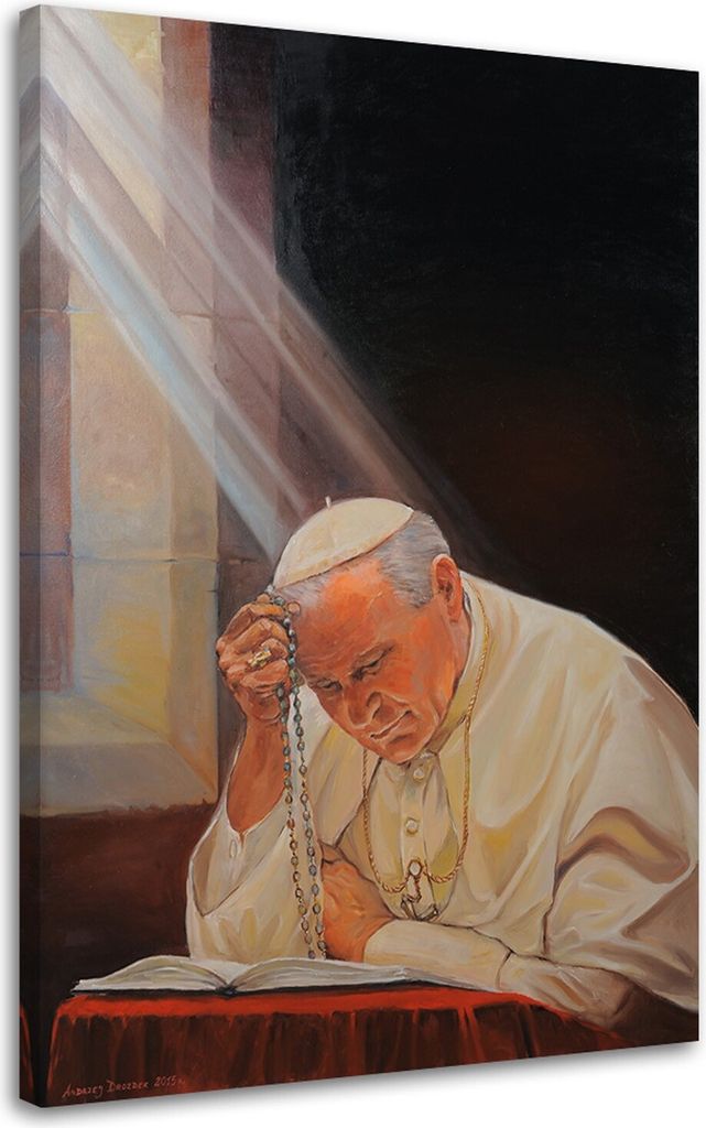 Leinwandbild papst johannes paul ii. 40x60 cm Feeby farbe Produktbild 