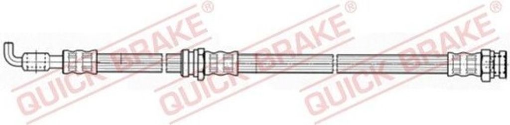 QUICK BRAKE 50.986 Bremsschlauch für MAZDA 626 V Hatchback (GF) 626 V (GF) 626 V Station Wagon (GW) 626 IV Schrägheck (GE) 626 IV (GE)