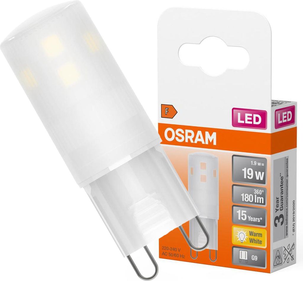 Osram 4058075757943 Lampadina LED Bianco caldo 2700 K 1,9 W Immagine del prodotto 
