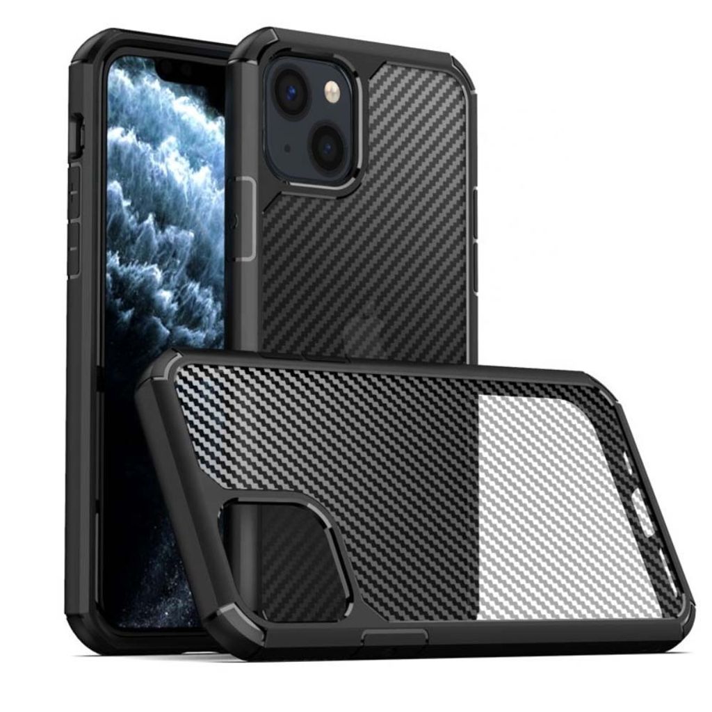Smartphonica iPhone 14 Plus Karbonhülle - Schwarz