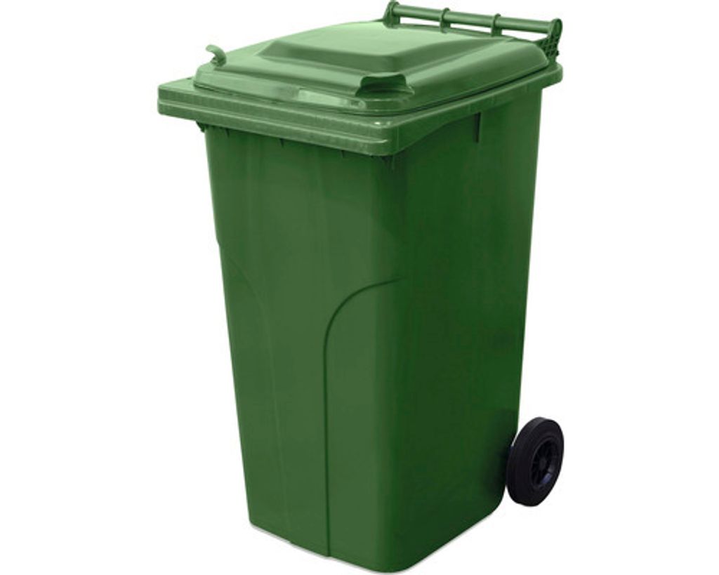 Odpadkový koš ICS GB4, 240 litrů, zelený, odpadkový koš Obrázek produktu 