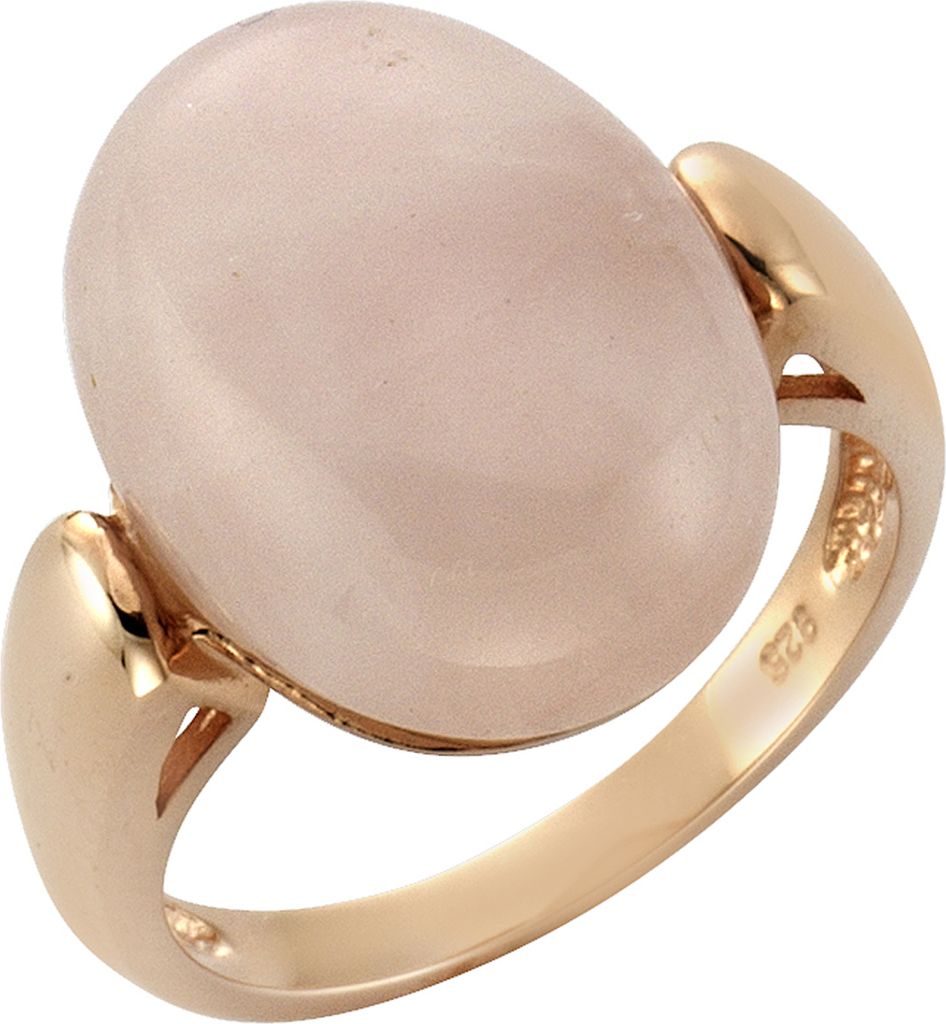 Zeeme Gemstones Ring 925/- Sterling Silber rosa 052 (16,6) Rosenquarz rosa 360271737RV