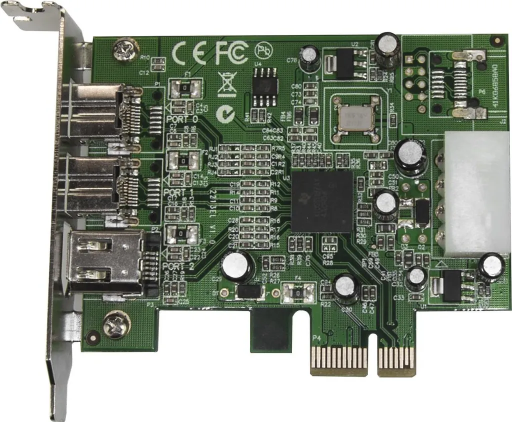 Carte PCIe FireWire 1394b et 1394a StarTech.com 3 Ports Low Profile - 2
