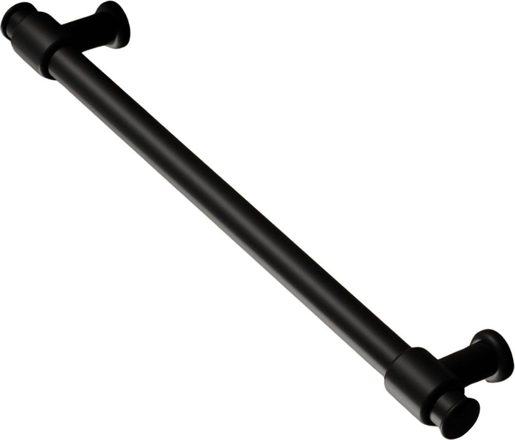 Möbelgriff BA 128mm, Küchengriff Schwarz matt, Schrankgriff modern