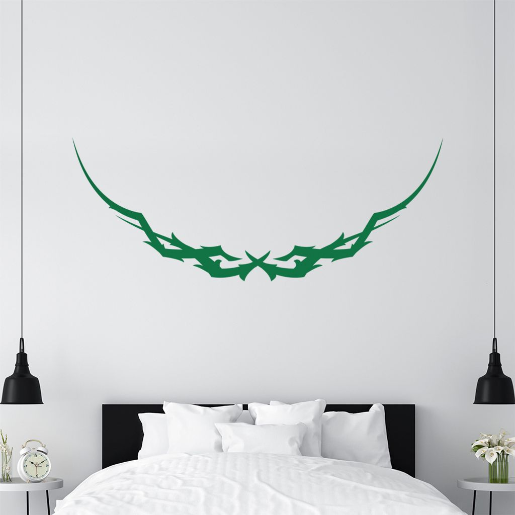 KIWISTAR Tribal geschwungen Wandtattoo in 6 Größen - Wandaufkleber Wall Sticker - Dekoration, Küche, Wohnzimmer, Schlafzimmer, Badezimmer