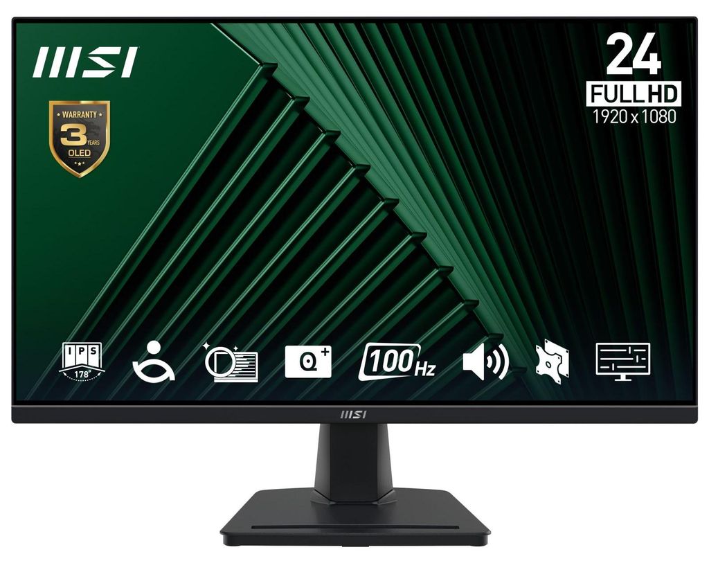 MSI Pro MP245G LCD-Monitor 23,8" FullHD IPS 100Hz Schwarz Produktbild 