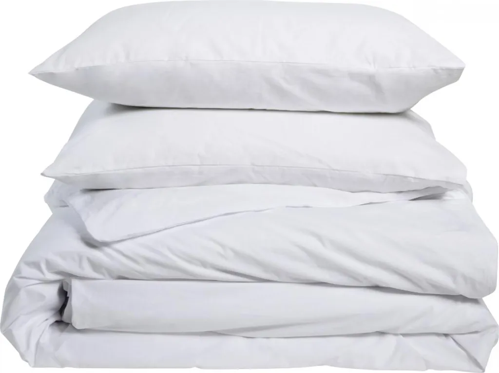 Parure lit Percale 220x240 Blanc : finissez-en avec le linge rêche