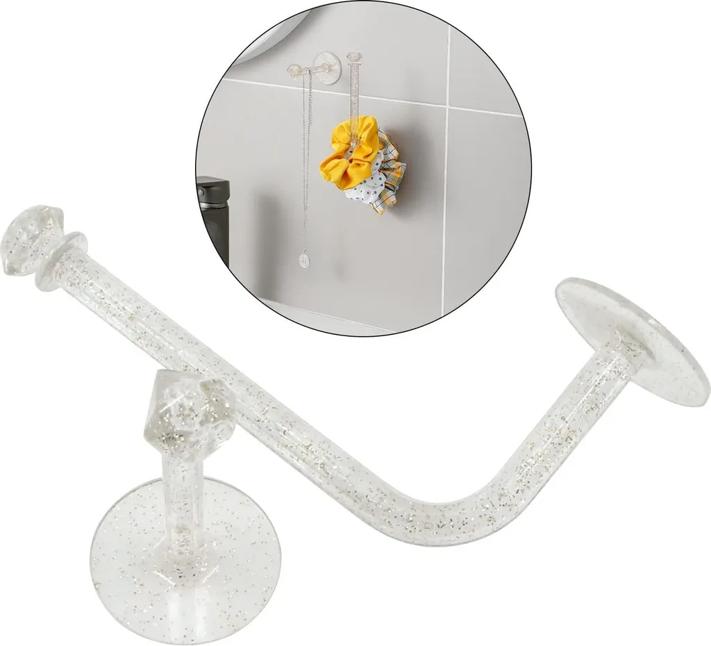 Organisateur de rubans de cheveux et bracelets vertical autocollant 6x