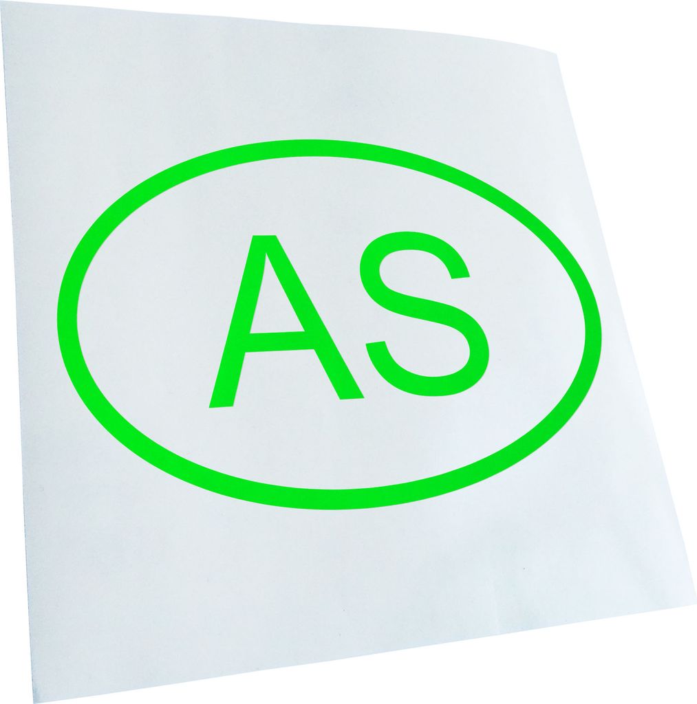 Kiwistar - Autoaufkleber - Amerikanisch-Samoa AS Heckscheibe - Aufkleber für Auto Kfz Fahrrad, LKW, Truck Mofa